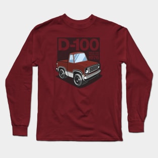 D100 - 1976 White-Base (Russet) Long Sleeve T-Shirt